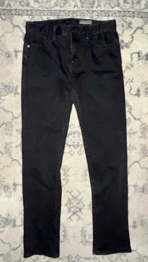 Aerosmith Aeropostale Y2K Jeans Women’s 29 Slim Straight Black Denim 29x32 EUC thumbnail 1