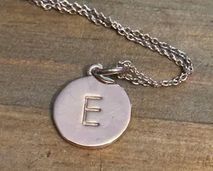 Kate Spade rose gold initial E necklace thumbnail 5