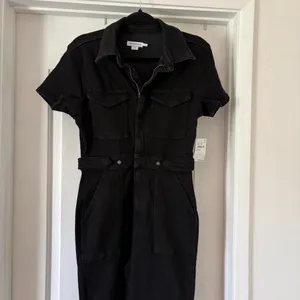 Good American Fit For Success Jumpsuit Black Stretch M One-Piece Utility Pockets thumbnail 6