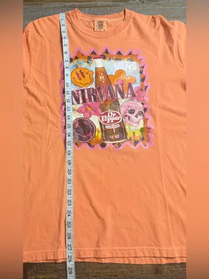 Comfort Colors cantaloupe Graphic Short-Sleeve Tee with Pink Accents thumbnail 6