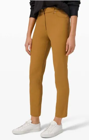 Lululemon City Sleek 5 Pocket 7/8 Pant Spiced Bronze Yellow 4‎ Everyday Comfort thumbnail 1