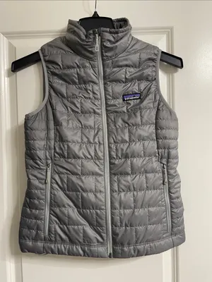 Patagonia Women’s Nano Puff Vest Size Small Gray Full Zip Insulated Puffer thumbnail 4