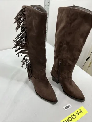 Womans New Universal Thread Knee High Western Riding Boots 6 Brown thumbnail 1