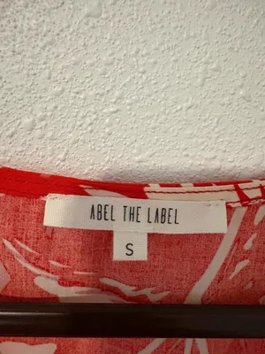 Abel The Label Red and White Floral Puff Sleeve Mini Dress thumbnail 5