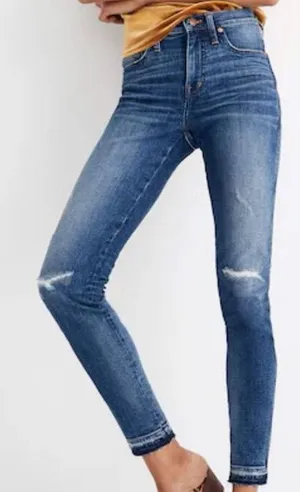 Madewell 9" High Rise Skinny Jeans size 27 medium wash blue jeans thumbnail 1
