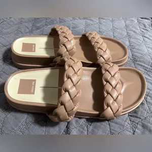 DOLCE VITA Signe BRAIDED Sandals 10 Tan thumbnail 2