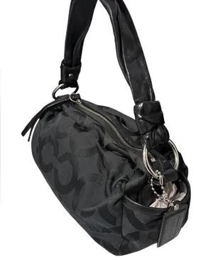Coach Black Signature Shoulder Bag thumbnail 3