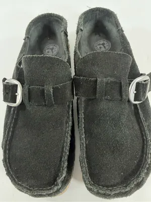Birkenstock Buckley Black Suede Clogs Mule Shoes EU 41 Narrow thumbnail 3
