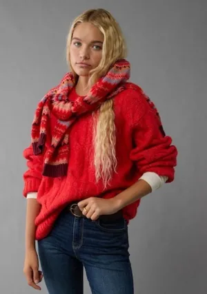 American Eagle Cable Knit Sweater thumbnail 1