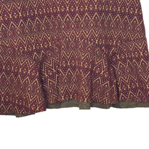 Free People Women's Skirt Geometric Rome Boho Knit Flared‎ Mini Stretch Small thumbnail 3