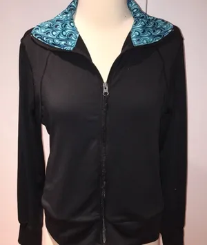C9 by Champion Black Multi Design Zip Up Track Jacket thumbnail 1