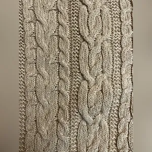 Lauren Ralph Lauren cable knit sweater in tan thumbnail 5
