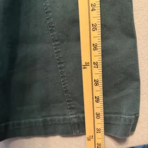 Maeve Anthropologie Wide Leg Pants Green Seam Detail Women 28T thumbnail 6