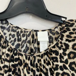 H&M Cheetah Print Swing Mini Dress Size M‎ thumbnail 3