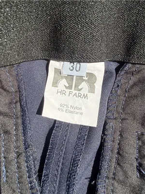 HR Farm Equestrian Horse Blue Riding Pants Breeches Womens Size 30 EUC thumbnail 6