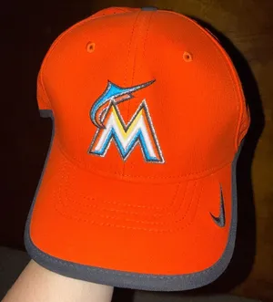 Miami Marlins Nike Dri-fit Cap Orange thumbnail 1