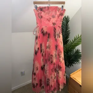 Hutch Costella Pink Blush Floral Tulle Gown‎ Dress size 4 NWT thumbnail 8