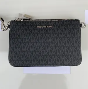 MK Medium Triple Pouch Crossbody - Black Multi thumbnail 7