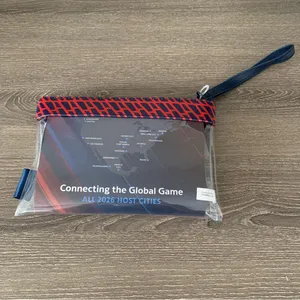American Airlines FIFA Team USA World Cup Amenity Kit Clear Wristlet Bag Purse thumbnail 4