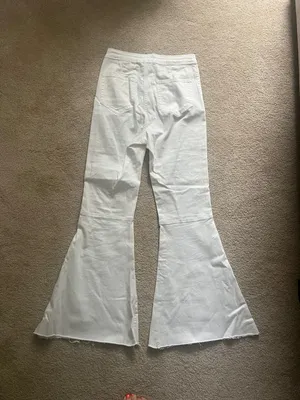 Blank Paige Flare Jeans In White Denim Collection thumbnail 3