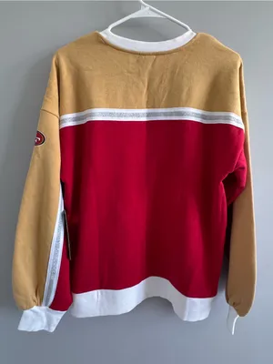 GIII 4Her San Francisco 49ers Colorblock Crewneck Sweatshirt NWT Small‎ thumbnail 3
