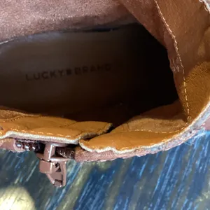 Lucky Brand Brown Leather Ankle Boots size 6.5 EUC thumbnail 8