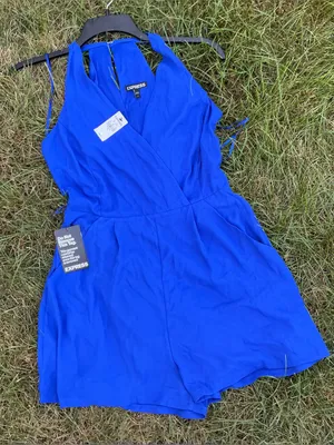 Pretty Cobalt Blue Halter Romper 💙💙 thumbnail 3