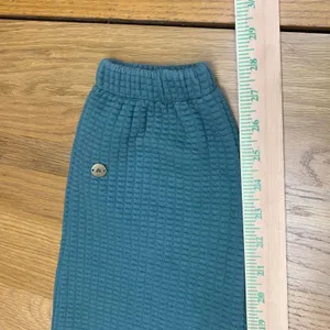Love Fitness Women Large Teal‎ Green Waffle Knit Joggers Drawstring Lounge Pants thumbnail 3
