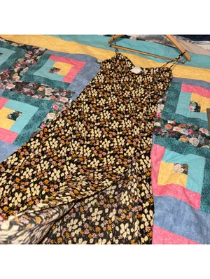 Urban Outfitters NWT Floral Side Slit Small Spaghetti Strap Sun Dress Brand NEW thumbnail 6