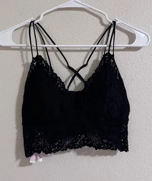Victoria's Secret PINK Black Lace Bralette thumbnail 1