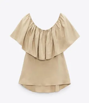 Zara Off the Shoulder Top thumbnail 5