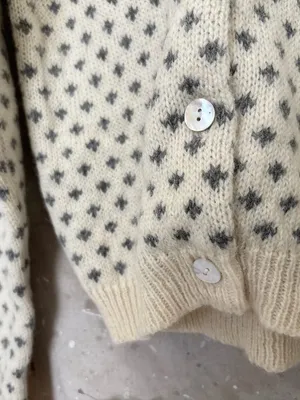 Vintage J Crew 90s Birdseye Wool Cardigan thumbnail 3
