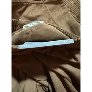 NWT Soft Surroundings Estancia Faux Suede‎ Jogger Ankle Saddle Brown Sz PXL thumbnail 8