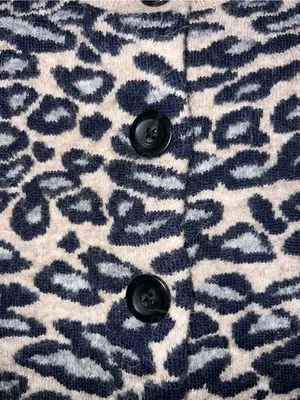 Ann Taylor NWT Merino Wool Alpaca Blend Leopard Button Down Sweater Cardigan SM thumbnail 5