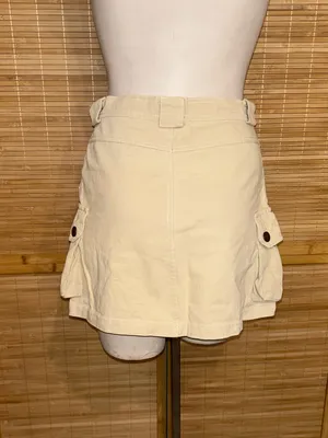 Princess Polly khaki cream cargo mini skirt woman’s size 2 thumbnail 3
