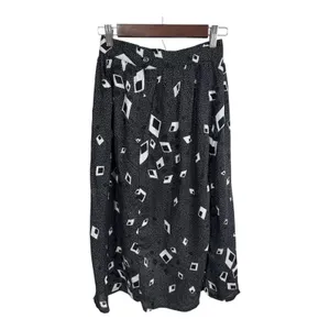 Greenwich Square Skirt Geometric Abstract Print Women's 9/10 Vintage Boho USA thumbnail 5