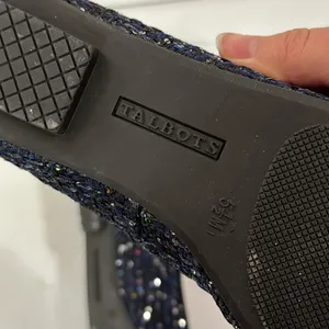 Talbots Francesca Tie Tassel Driving Moccasins in navy sequin tweed size 5.5 thumbnail 13
