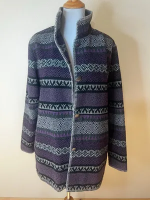 Outback Trading Company Moree Jacket purple Aztec contrasting white trim XL thumbnail 1
