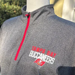 Tampa Bay Buccaneers NFL Team Apparel 1/4 zip pullover shirt thumbnail 2