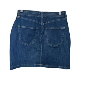 Pilcro Anthropologie Polished Denim Mini‎ Skirt Dark Wash Size 6 thumbnail 3