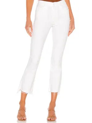 Mother Denim Women’s The Insider Crop Step Fray Jeans Fairest of Them All Sz 26 thumbnail 5