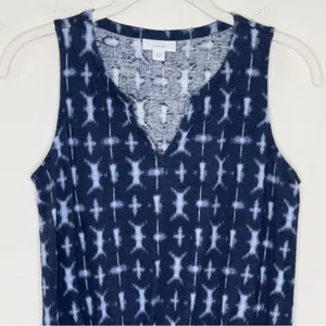 Pure Jill Casual Sleeveless Tie Dye Linen Blend Dress Size XS thumbnail 2