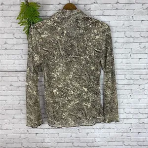 Vintage Rod’s Boho Lace Small Bell Sleeve Sheer Button Down thumbnail 5