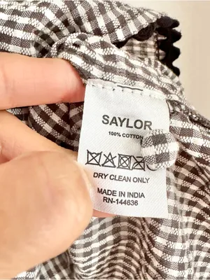 Saylor Aine Gingham Smocked Ruffle Mini Dress thumbnail 7