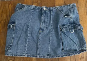 Nordstrom Cargo Denim Skirt thumbnail 1