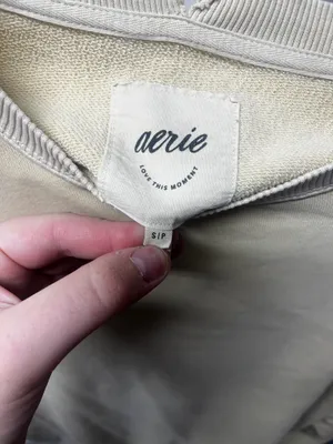 Aerie Sweatshirt Crewneck Small Distressed thumbnail 3