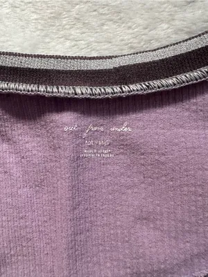 Out From Under Go For Gold Seamless Top Purple Size M/L Urban Outfitters Ribbed thumbnail 4