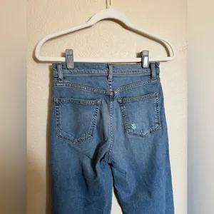Reformation Stretch Flood Jean Size 26 in Catalina Wash High‎ Rise thumbnail 5