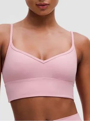 Lululemon Align Sweetheart Bra & Hotty Hot High-Rise Short 2.5" Pink Size 4/6 thumbnail 4