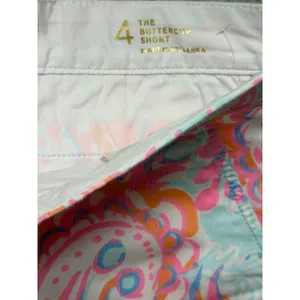 Lilly Pulitzer The Buttercup Scalloped Hem Paisley Shorts Preppy Resort Size 4 thumbnail 4